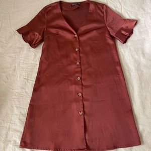 Nasty Gal Satin Midi Dress